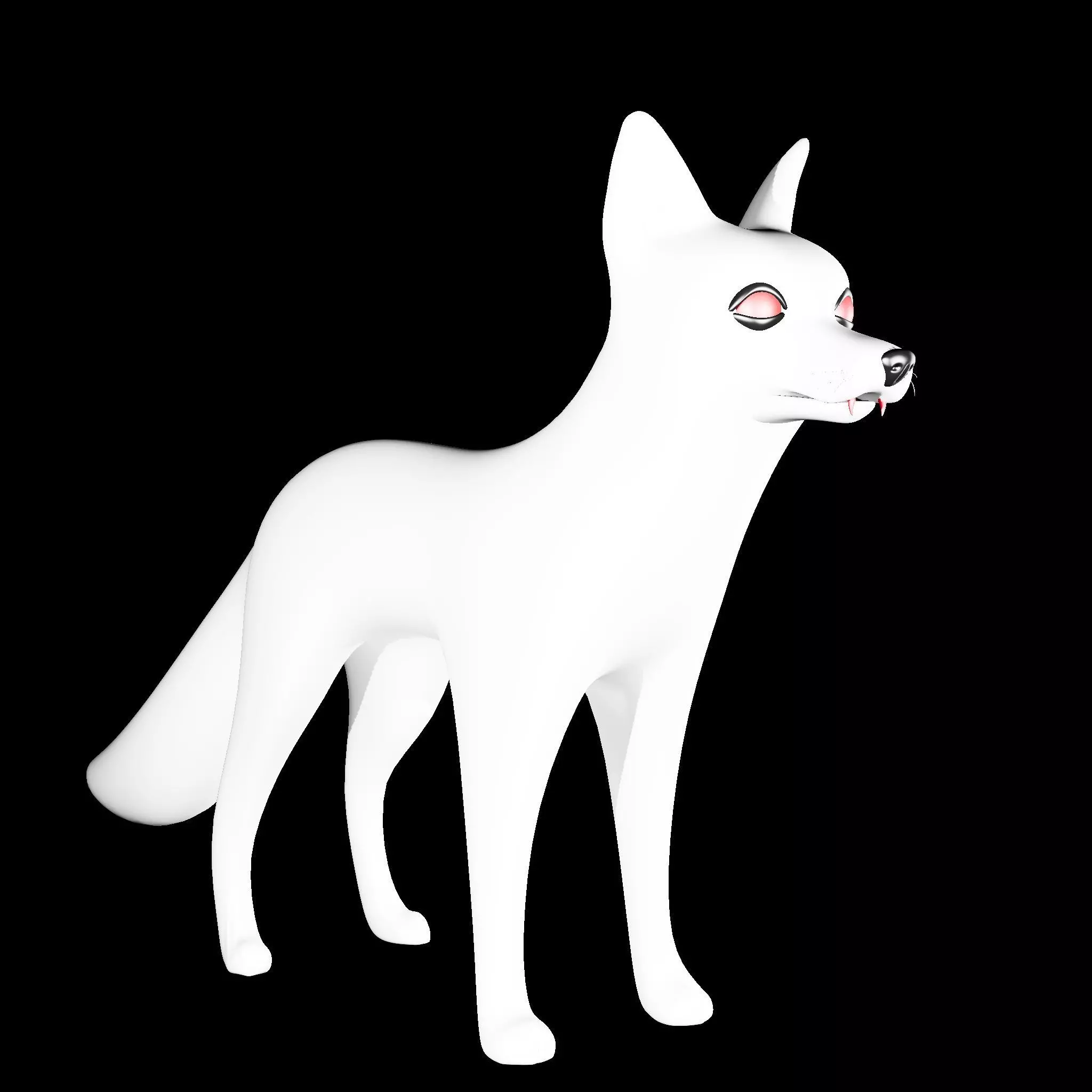 low poly fox Free 3D model