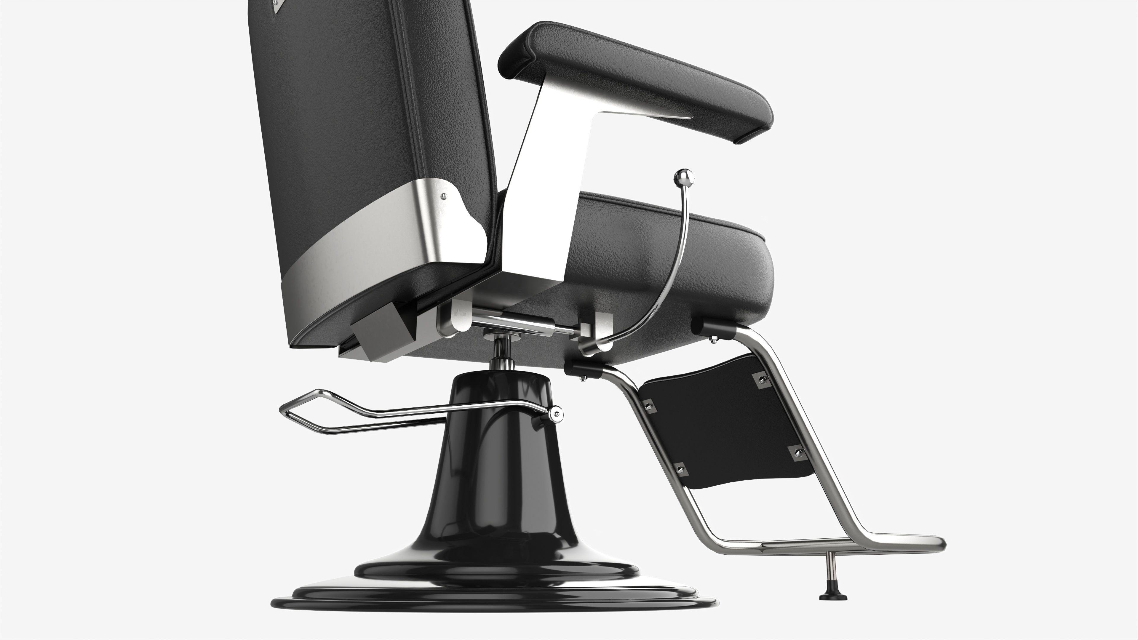 Barber Chair for Hairdressing Salon 3D model_2