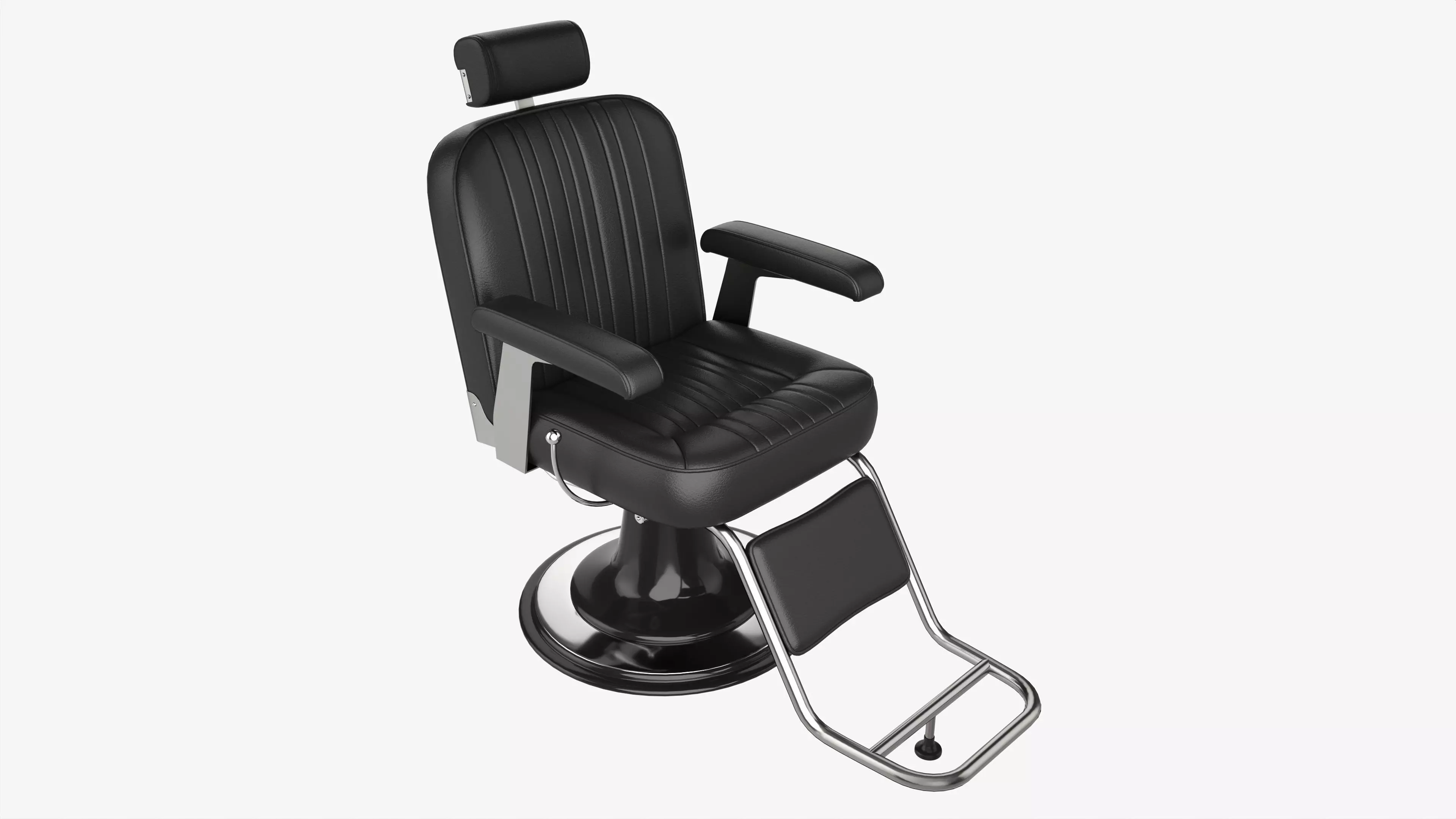 Barber Chair for Hairdressing Salon 3D model_0