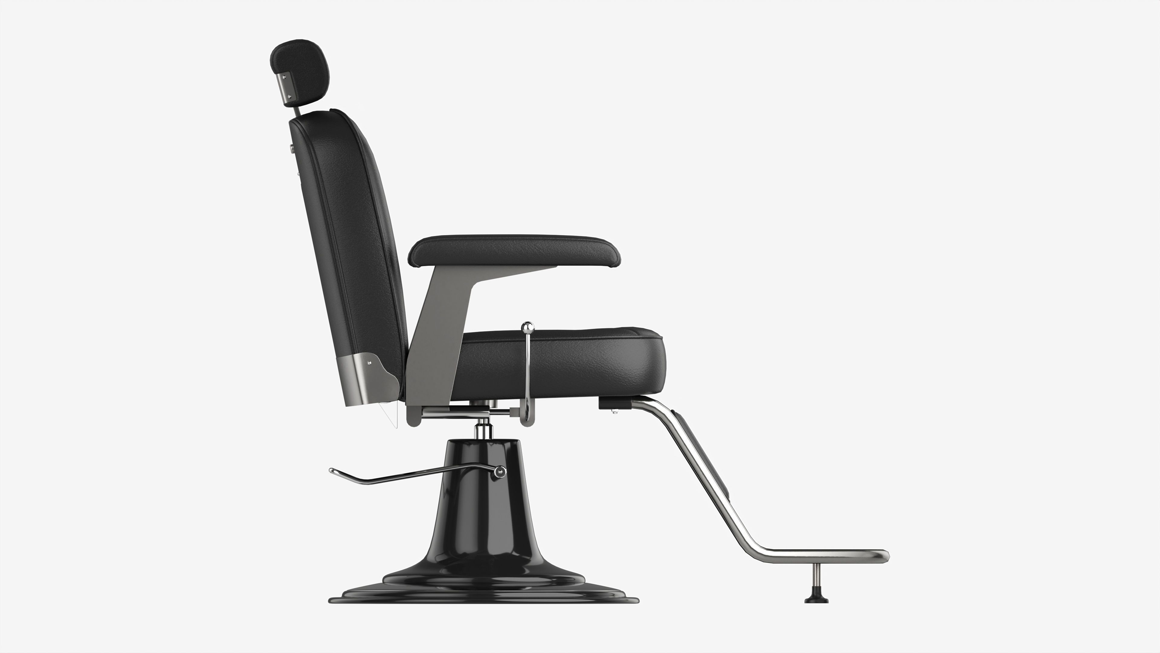 Barber Chair for Hairdressing Salon 3D model_5