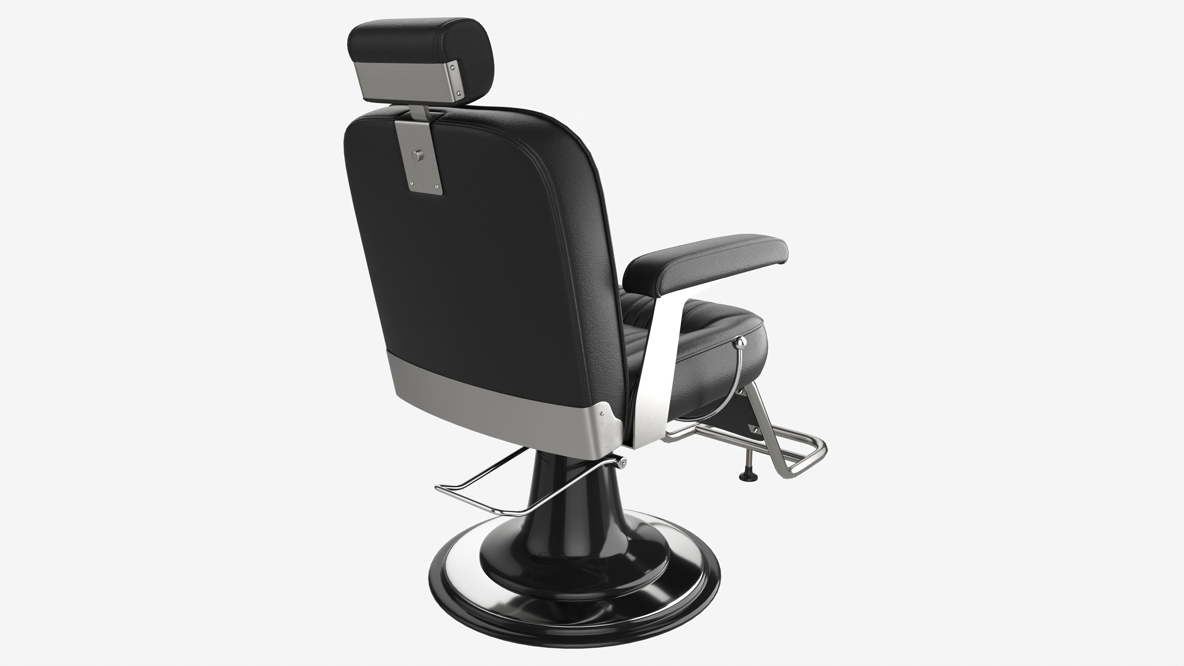 Barber Chair for Hairdressing Salon 3D model_1