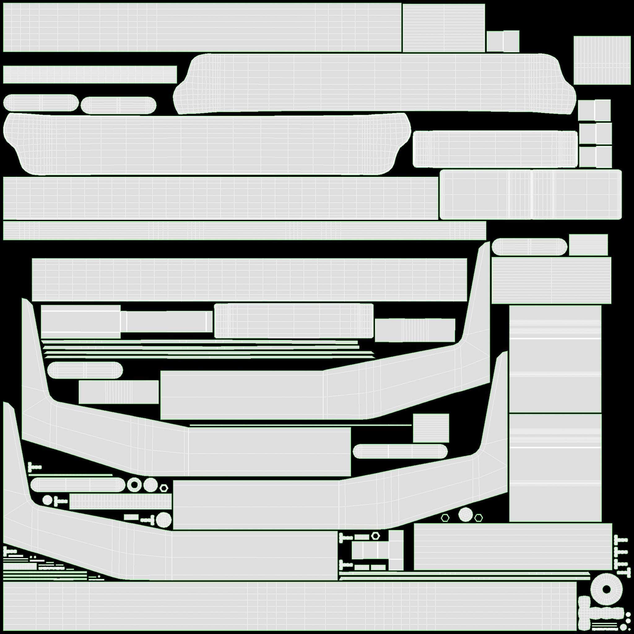 Barber Chair for Hairdressing Salon 3D model_10