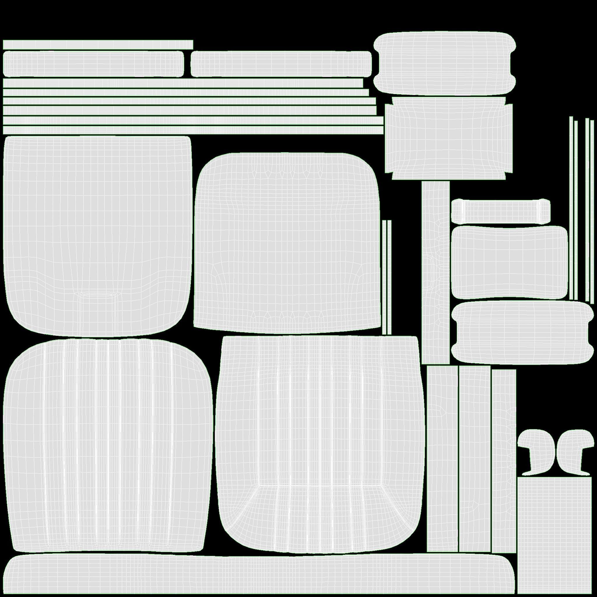 Barber Chair for Hairdressing Salon 3D model_12