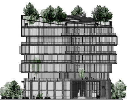 Modern Office Building 3D model_9