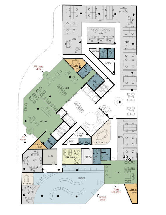 Modern Office Building 3D model_18
