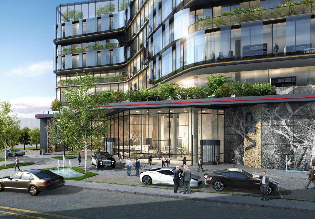 Modern Office Building 3D model_4