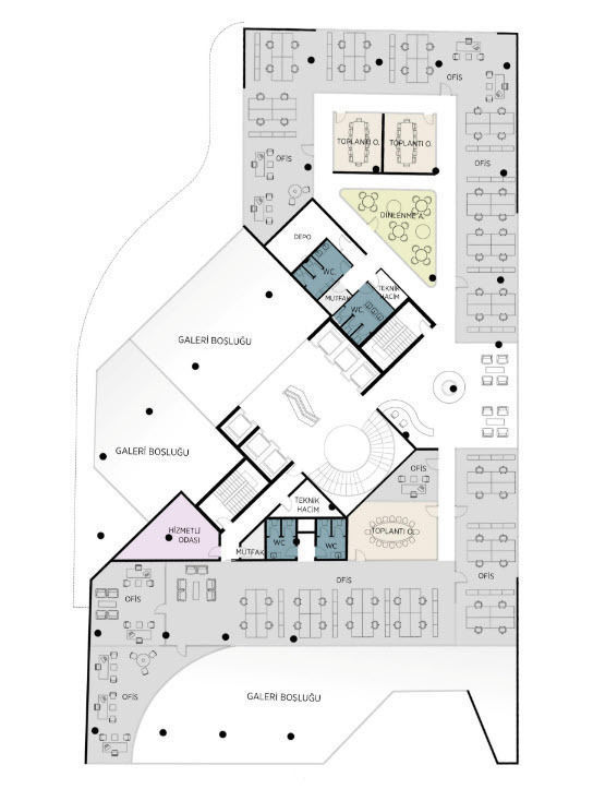 Modern Office Building 3D model_19