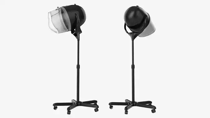 Freestanding Hair Dryer for Hair Salon 3D model