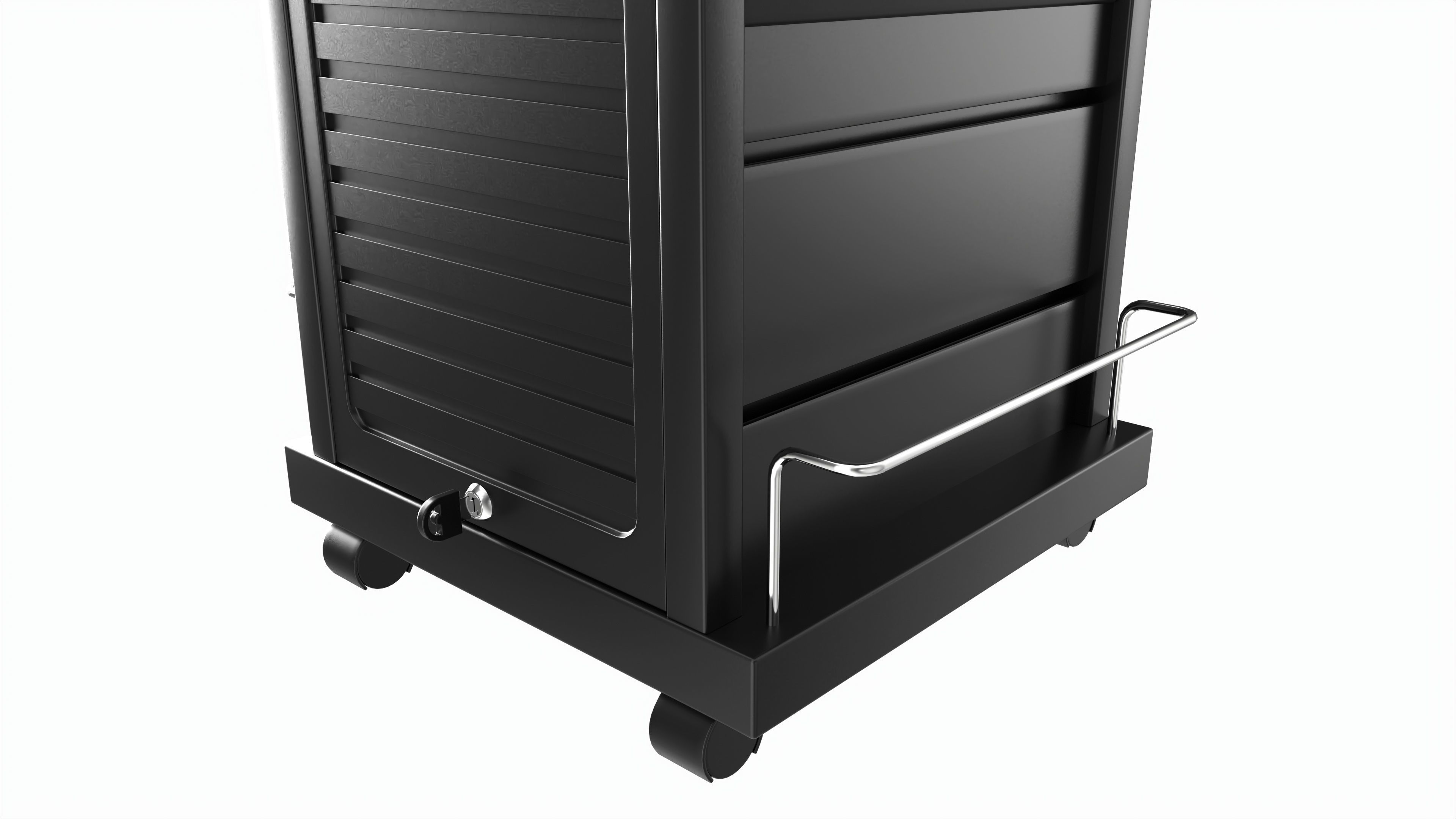 Hair Salon Trolley Rolling Cart with Drawers 3D model_5