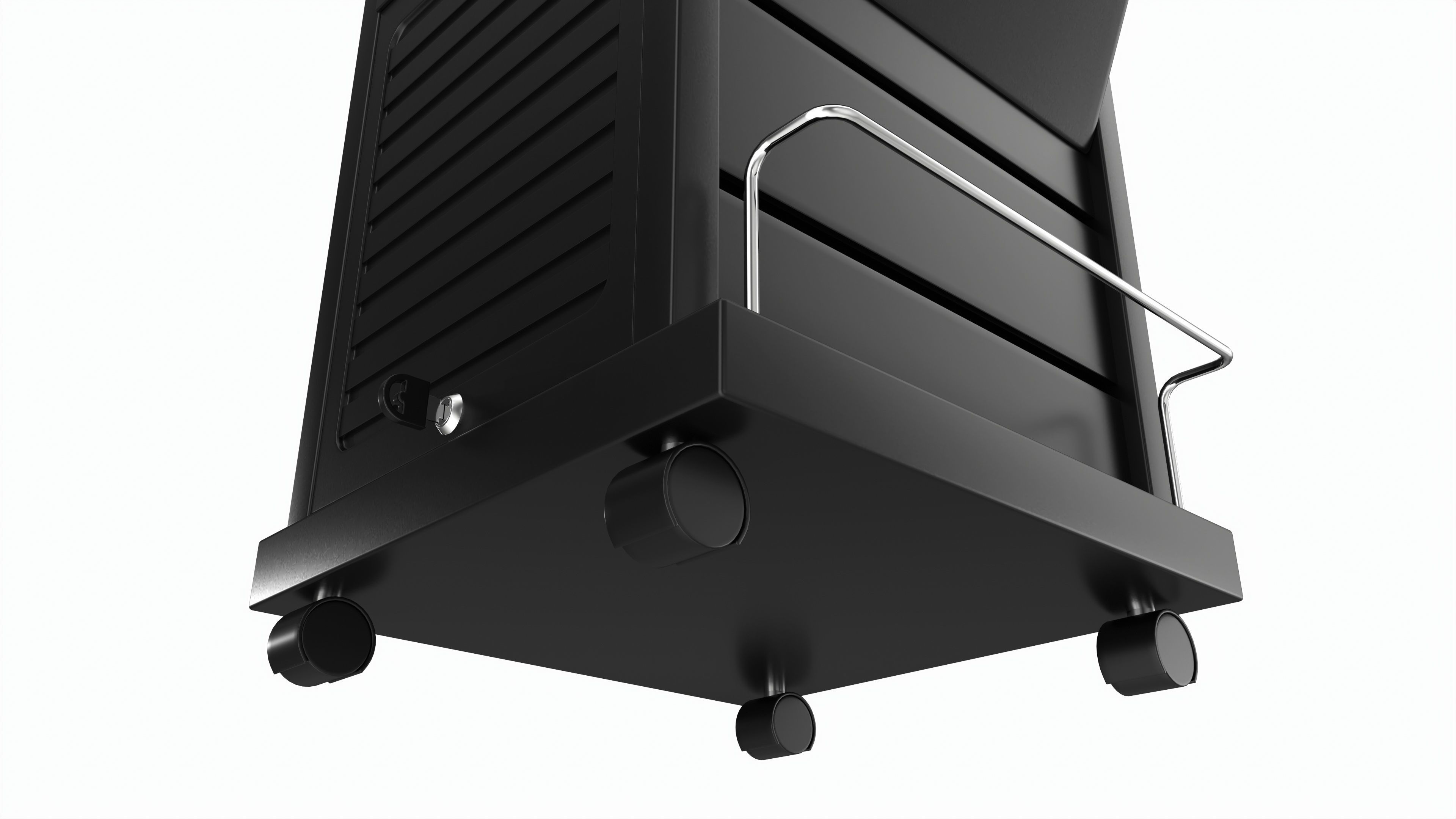 Hair Salon Trolley Rolling Cart with Drawers 3D model_6