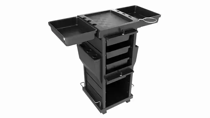 Hair Salon Trolley Rolling Cart with Drawers Attached