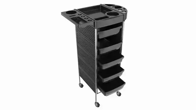 Hairdresser Organizer Trolley with Accessory Holder