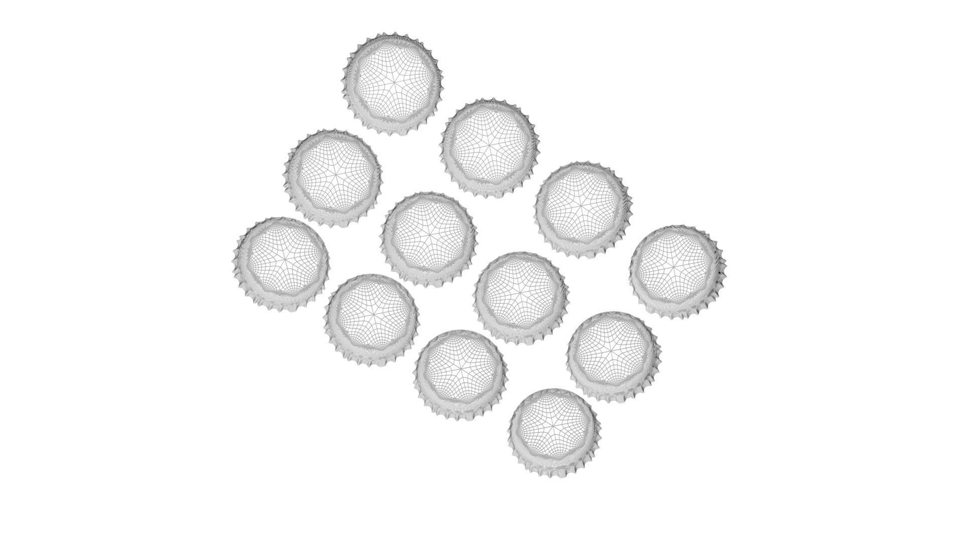 Beer Bottle Caps 3D model_27