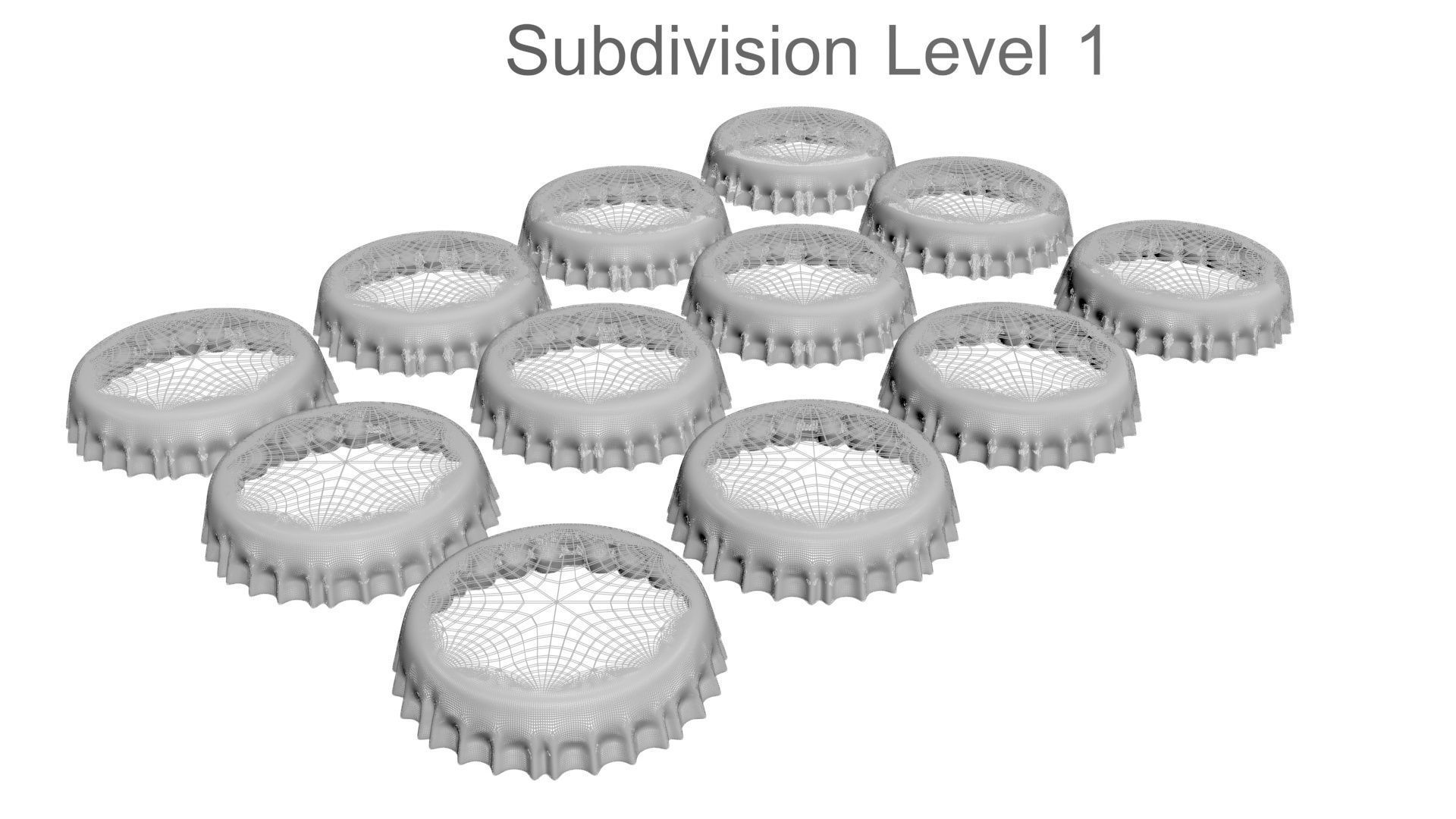 Beer Bottle Caps 3D model_30