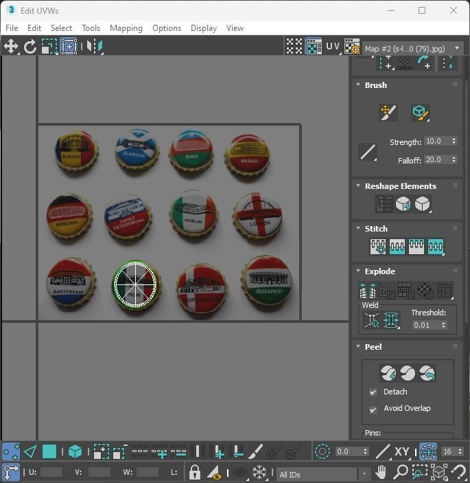 Beer Bottle Caps 3D model_41