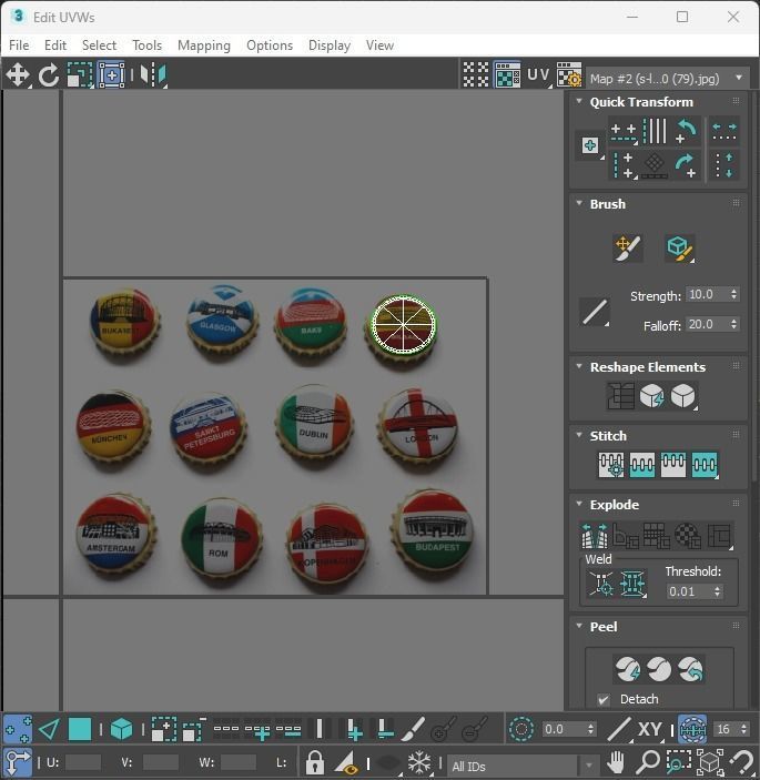 Beer Bottle Caps 3D model_35