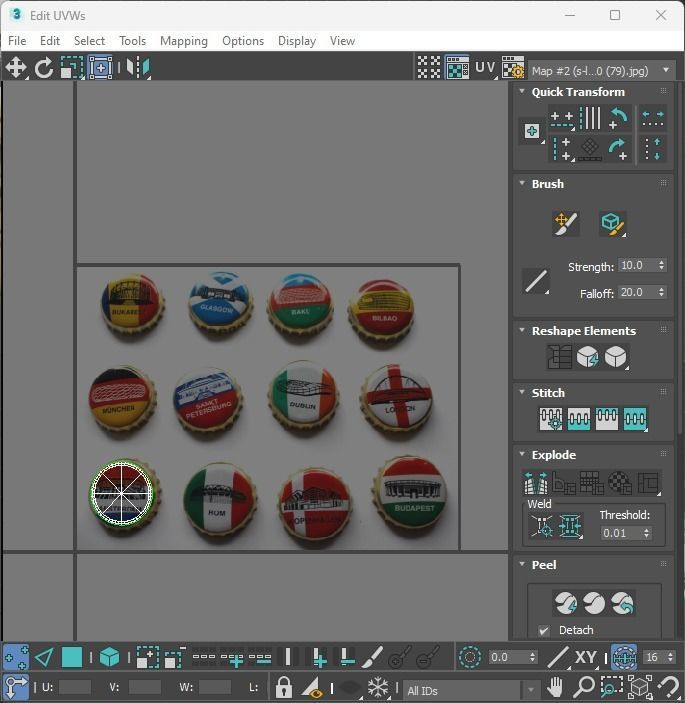 Beer Bottle Caps 3D model_40