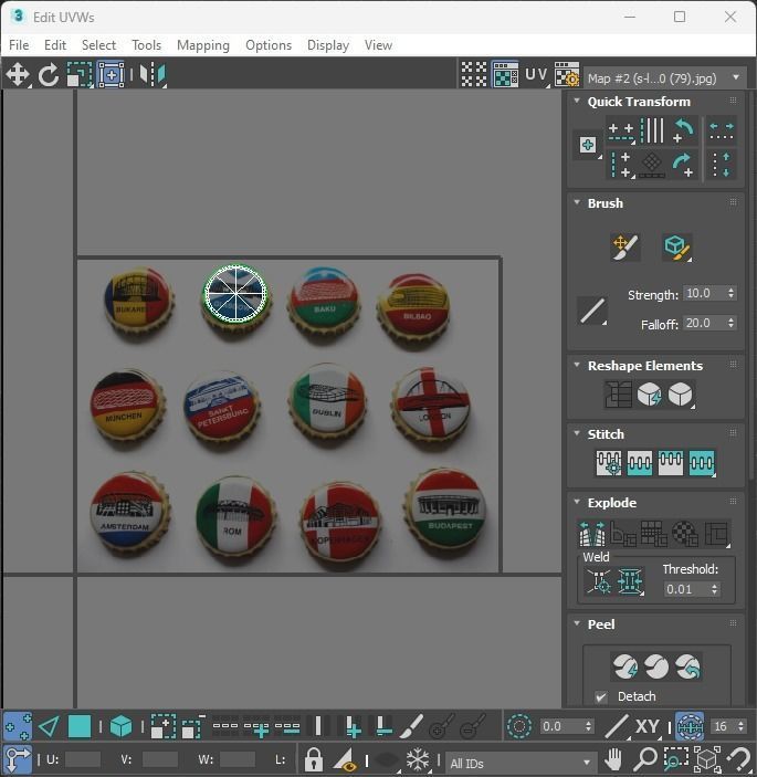 Beer Bottle Caps 3D model_33