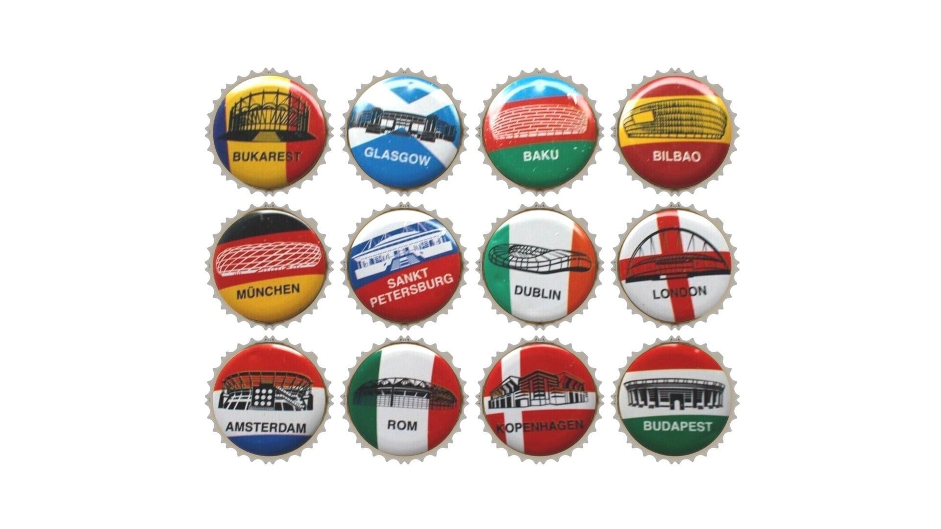 Beer Bottle Caps 3D model_17