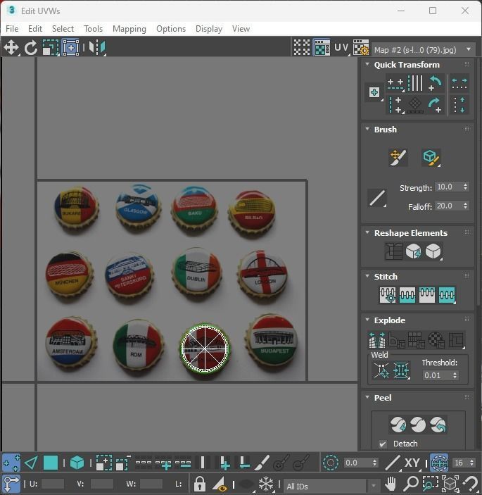 Beer Bottle Caps 3D model_42