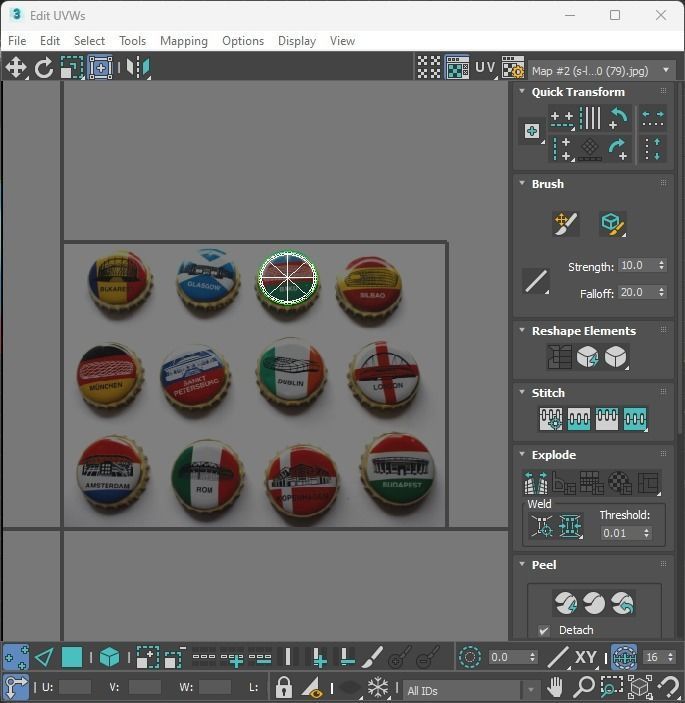 Beer Bottle Caps 3D model_34