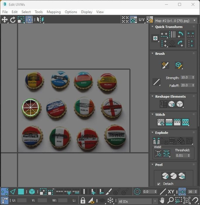 Beer Bottle Caps 3D model_36