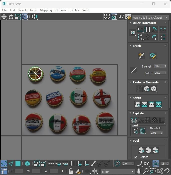 Beer Bottle Caps 3D model_32