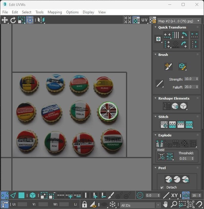 Beer Bottle Caps 3D model_39