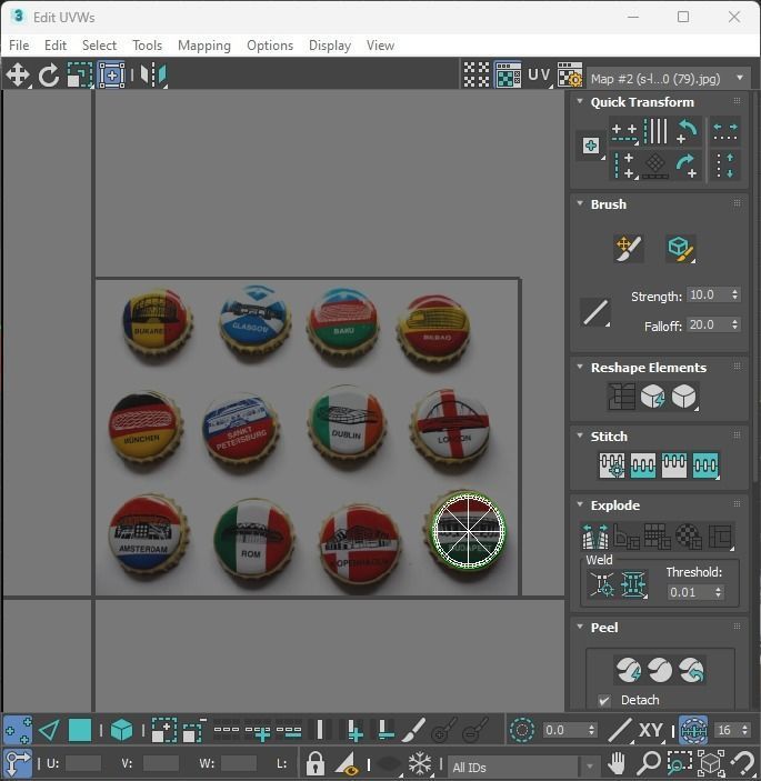 Beer Bottle Caps 3D model_43