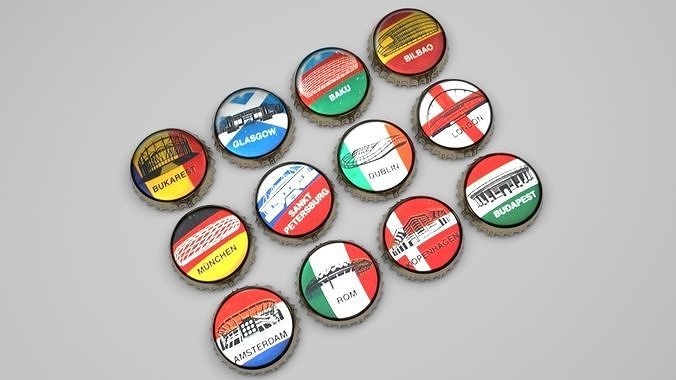 Beer Bottle Caps 3D model
