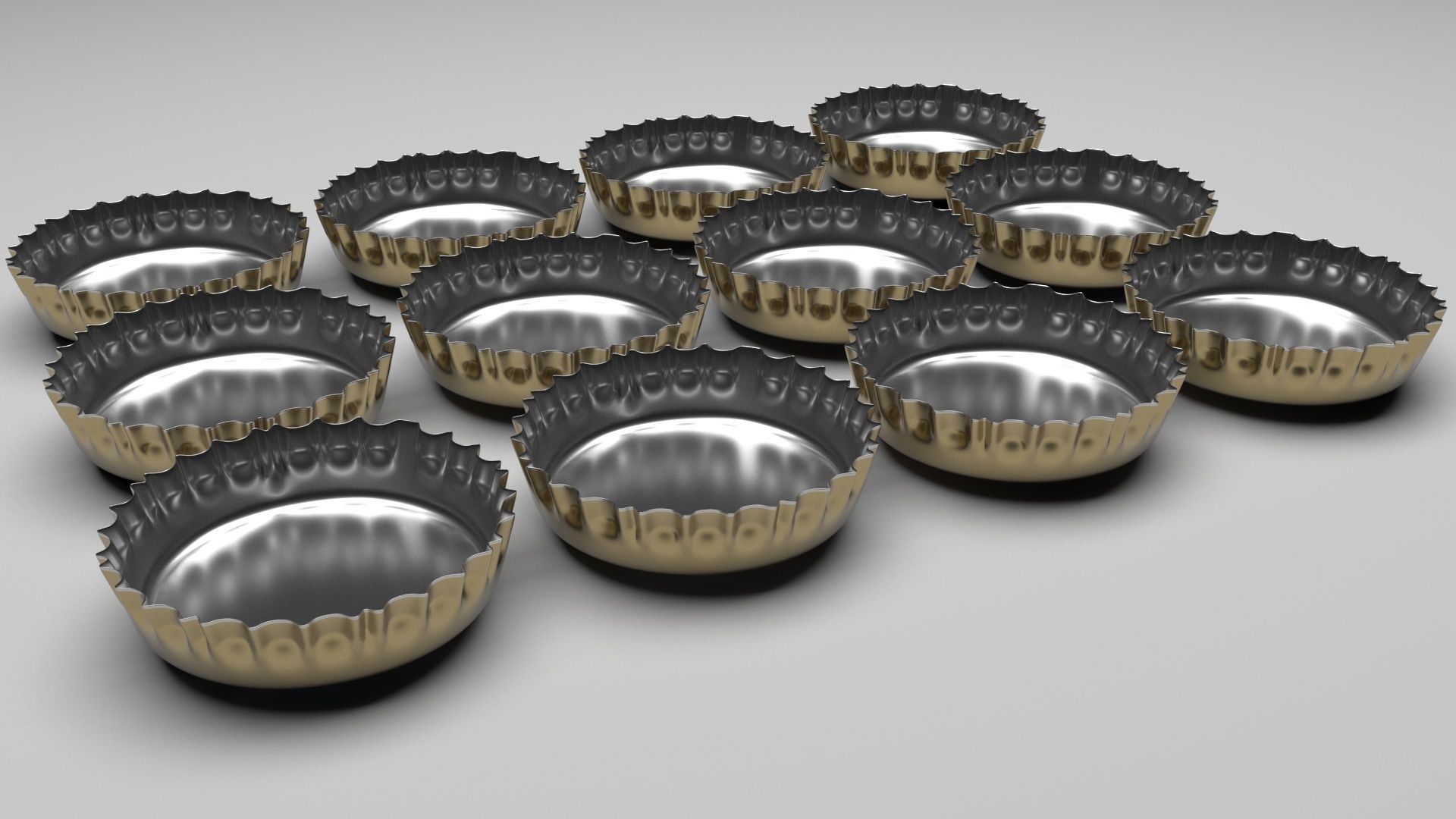 Beer Bottle Caps 3D model_5