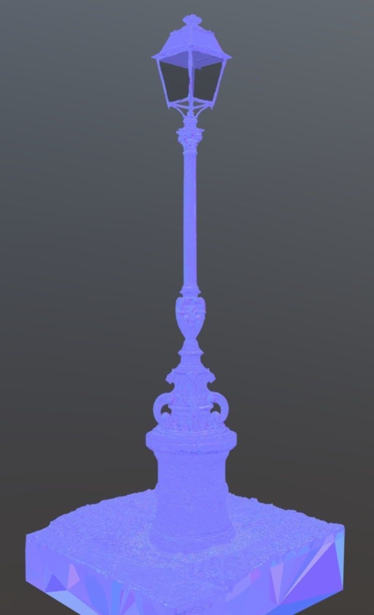 Street lamp Paris 3D model_5