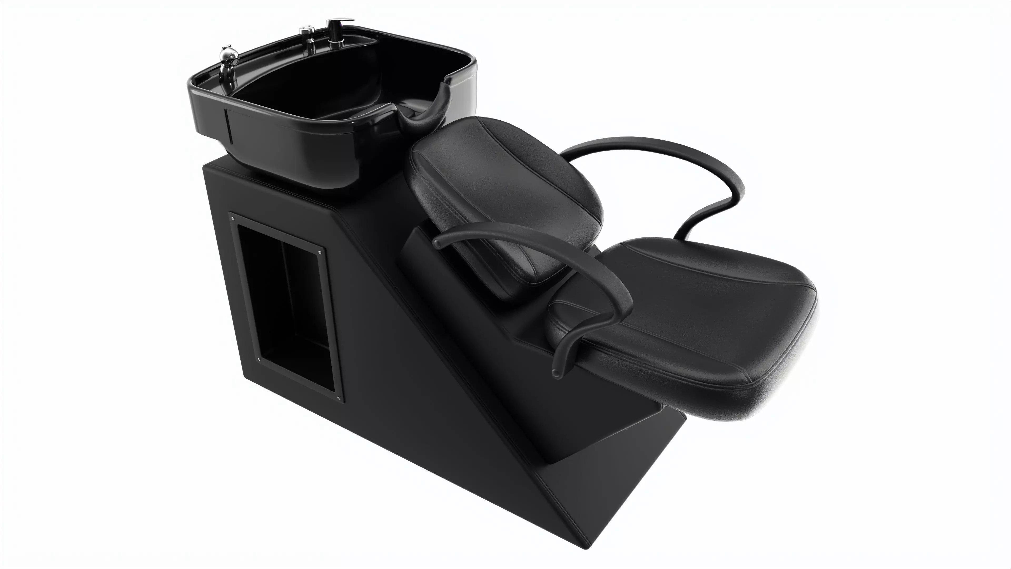 Hairdresser Sink Washing Station with Chair 3D model