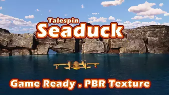 Seaduck Plane 3D model Low-poly 3D model