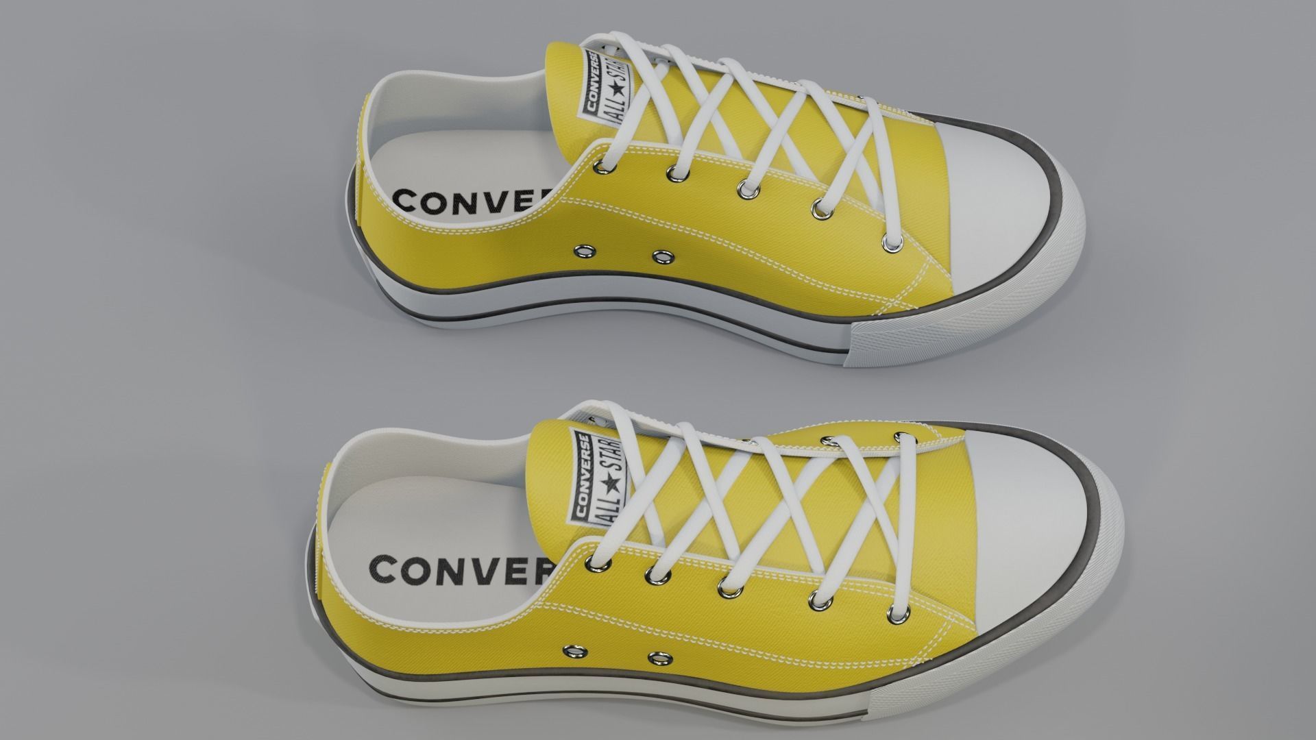 Conver All Stars Low Yellow 3D model_3