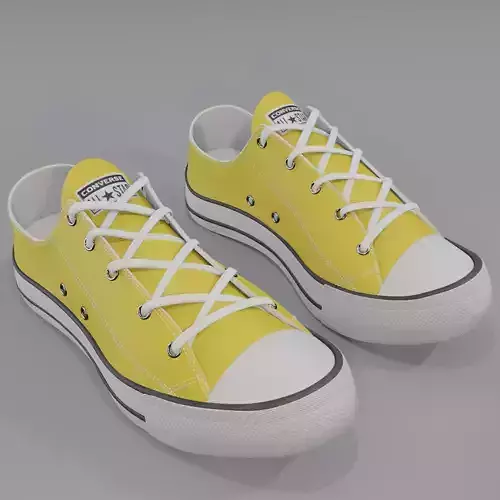 Conver All Stars Low Yellow 3D model