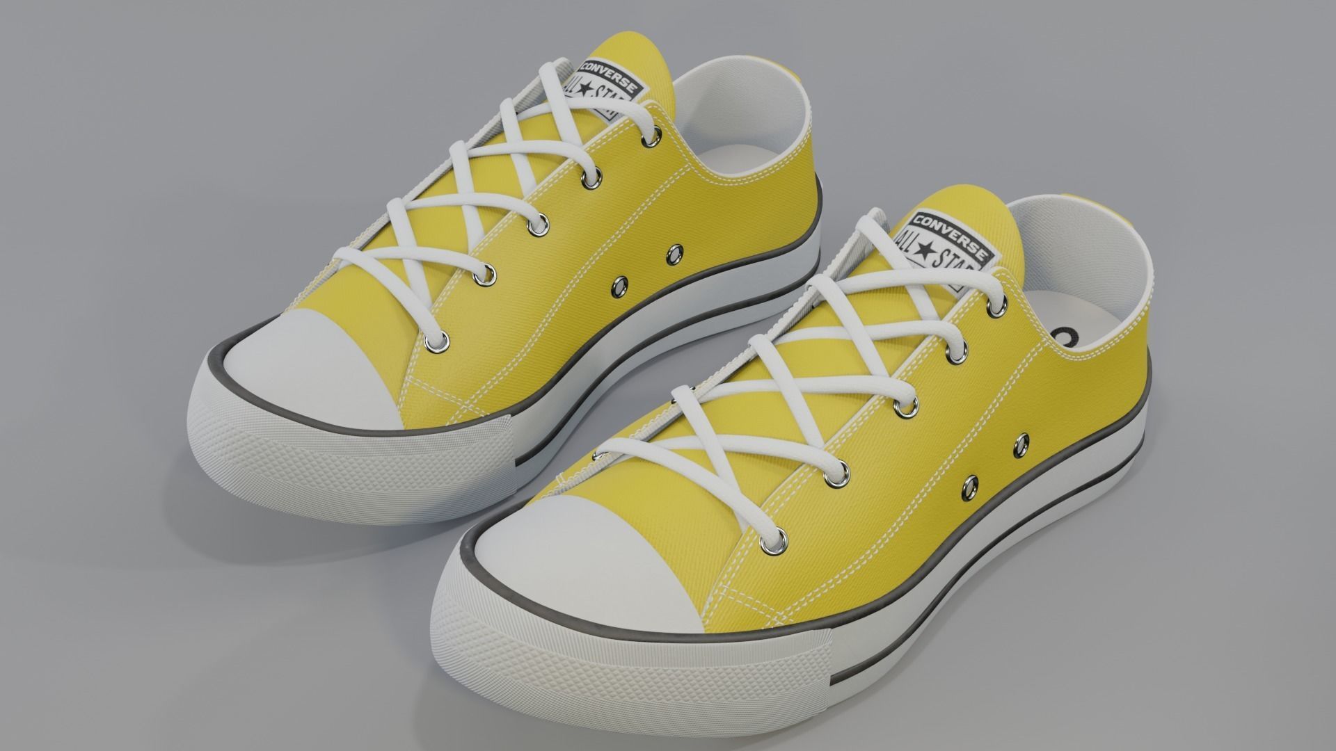 Conver All Stars Low Yellow 3D model_1