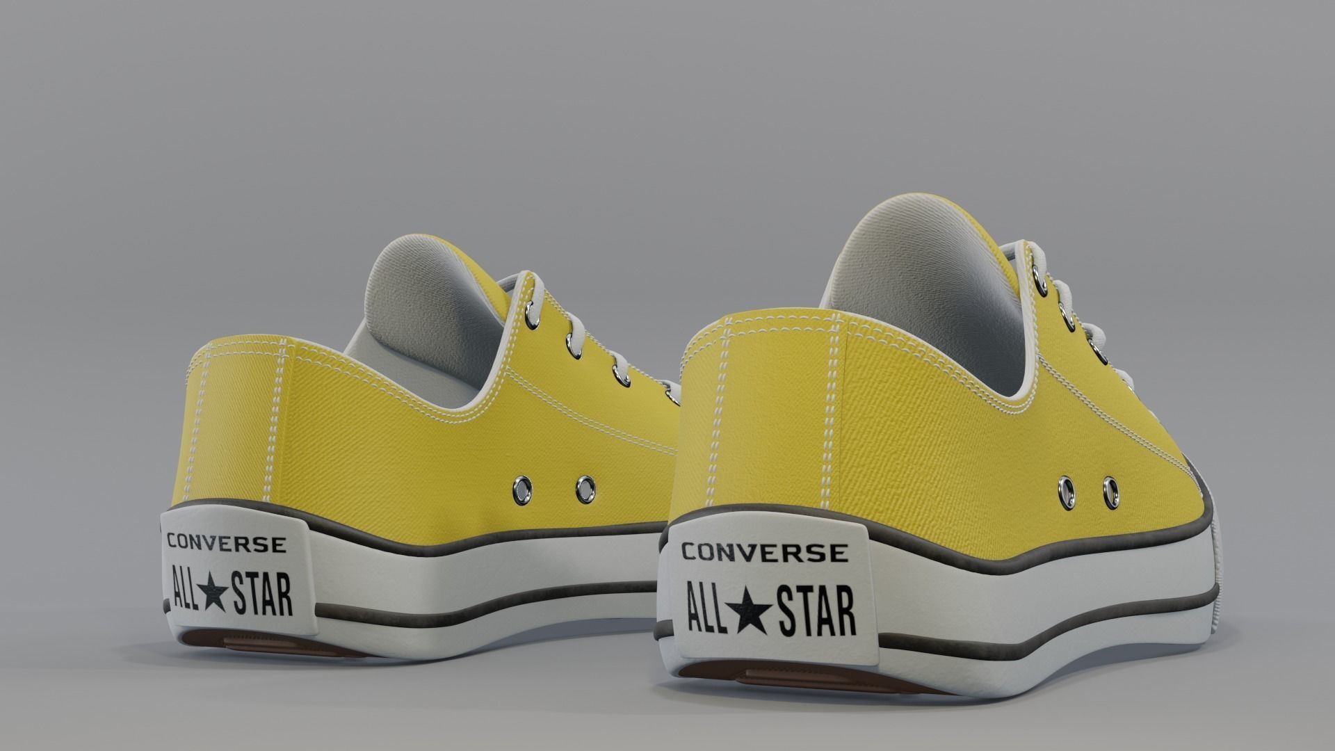 Conver All Stars Low Yellow 3D model_2