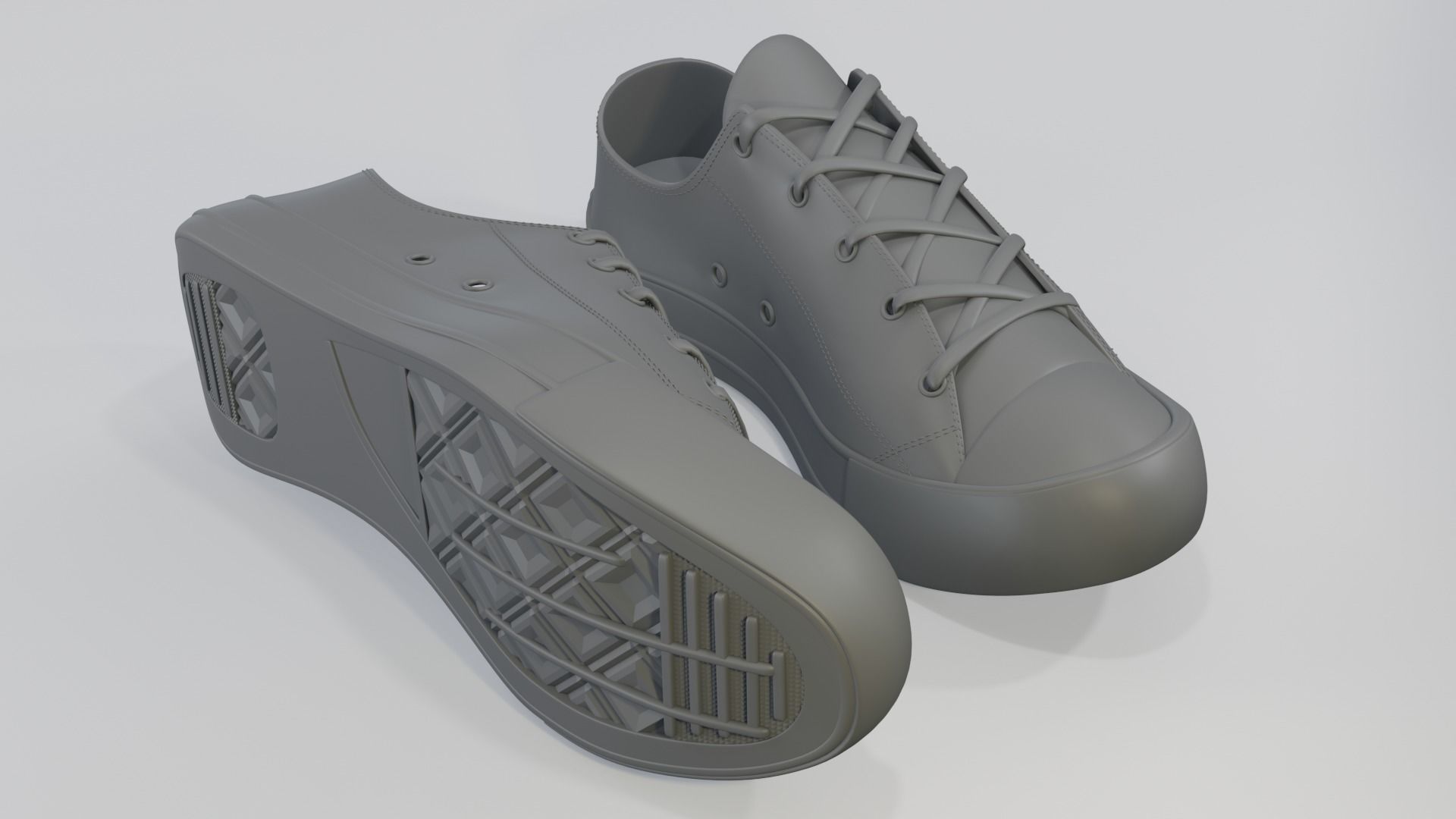 Conver All Stars Low Yellow 3D model_8