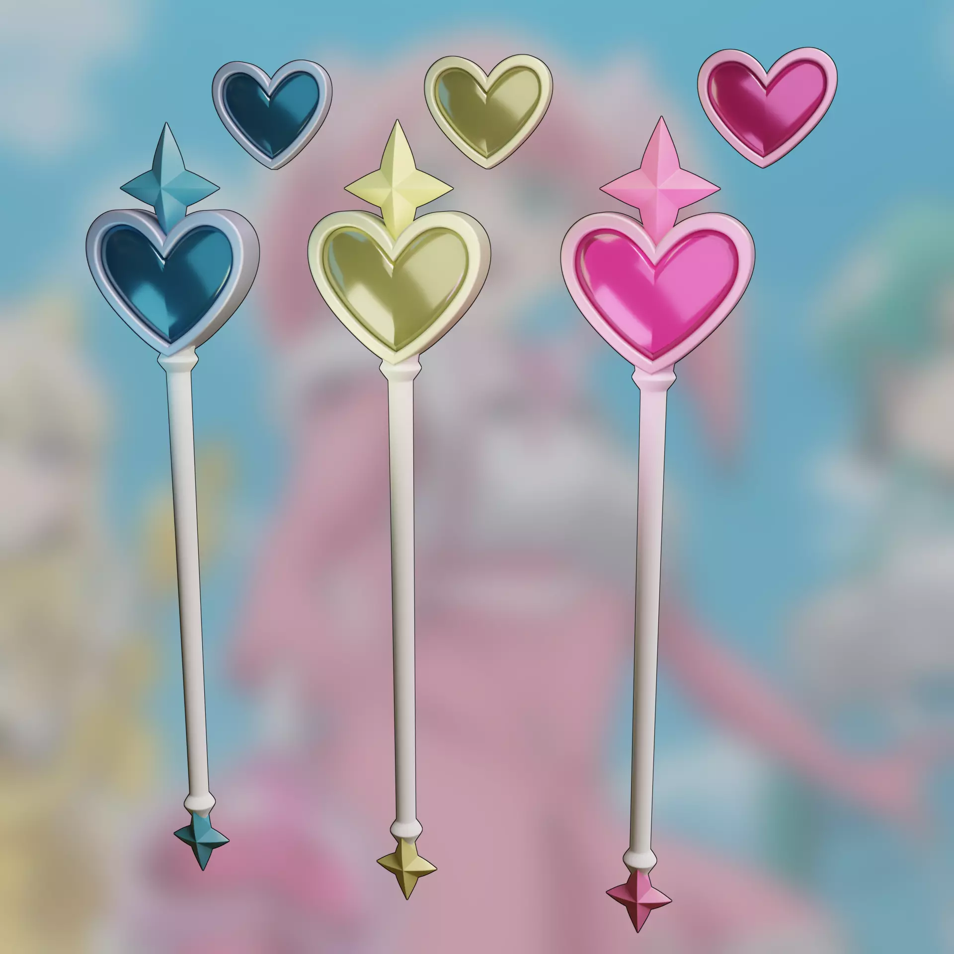 Mahou Shoujo ni Akogarete Magic wand Gushing over Magical Girls 3D print model_0