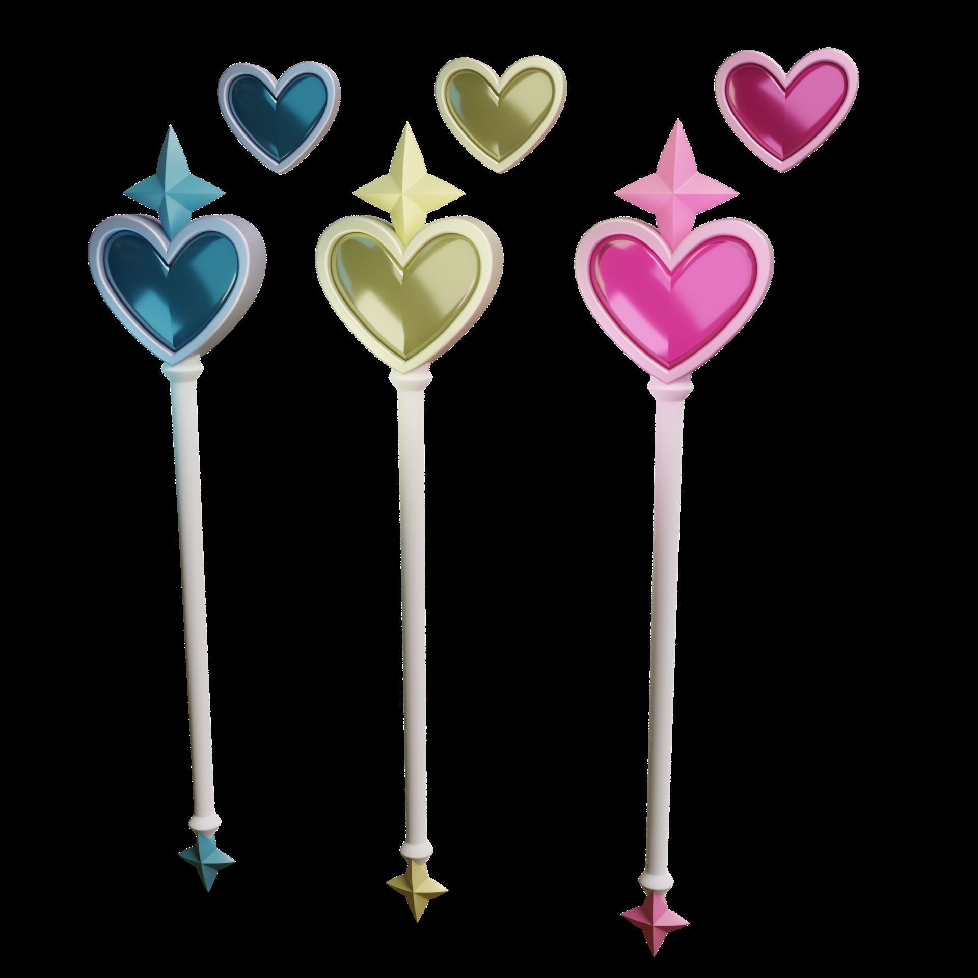 Mahou Shoujo ni Akogarete Magic wand Gushing over Magical Girls 3D print model_1