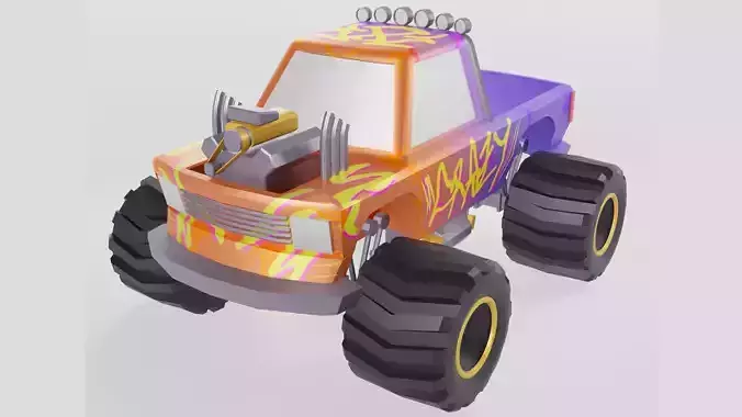 Lowpoly Monster Truck