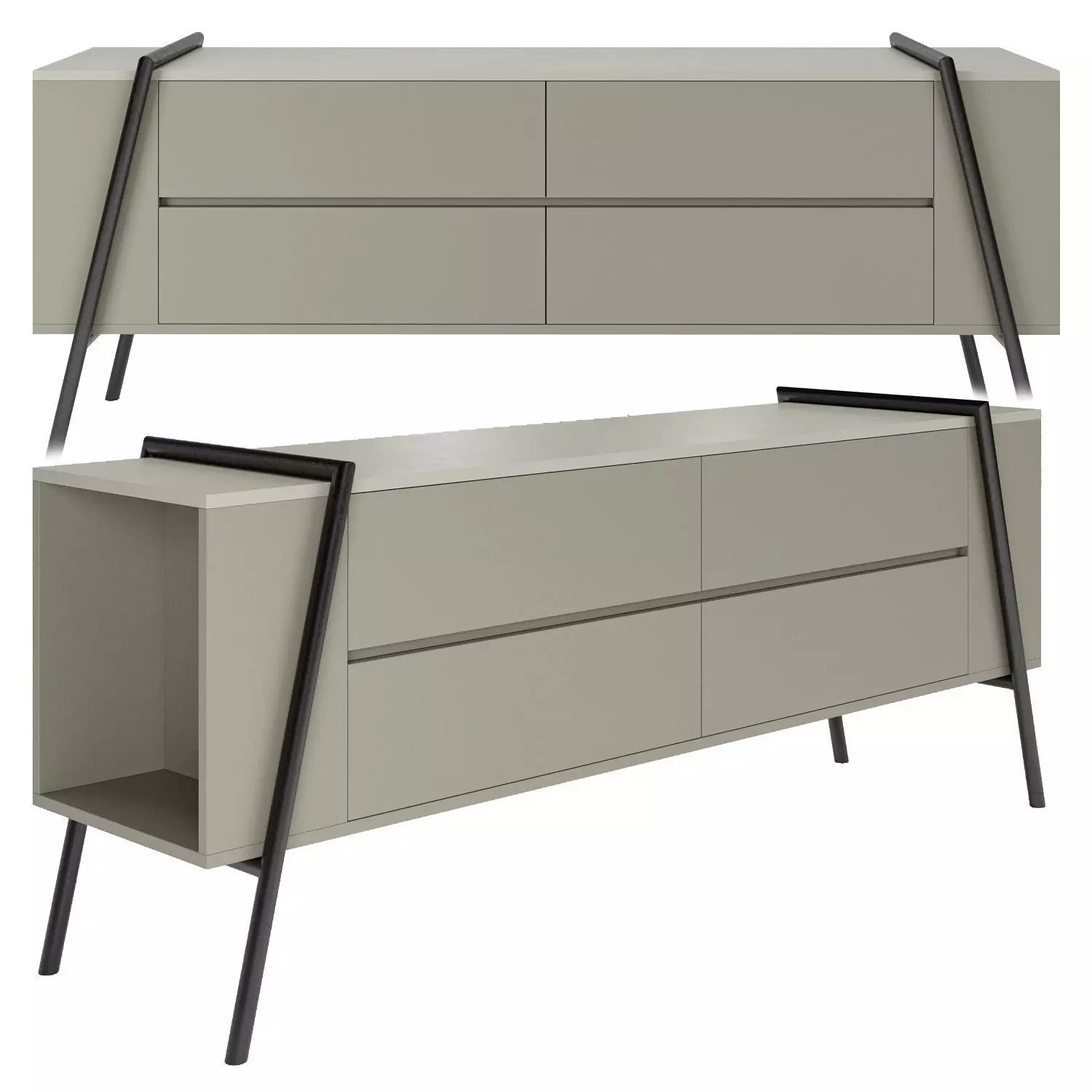 Alger TV console 3D model