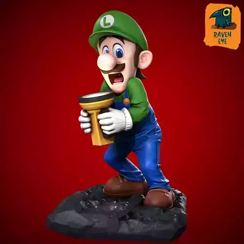 LUIGI FROM SUPER MARIO BROS READY TO PRINT