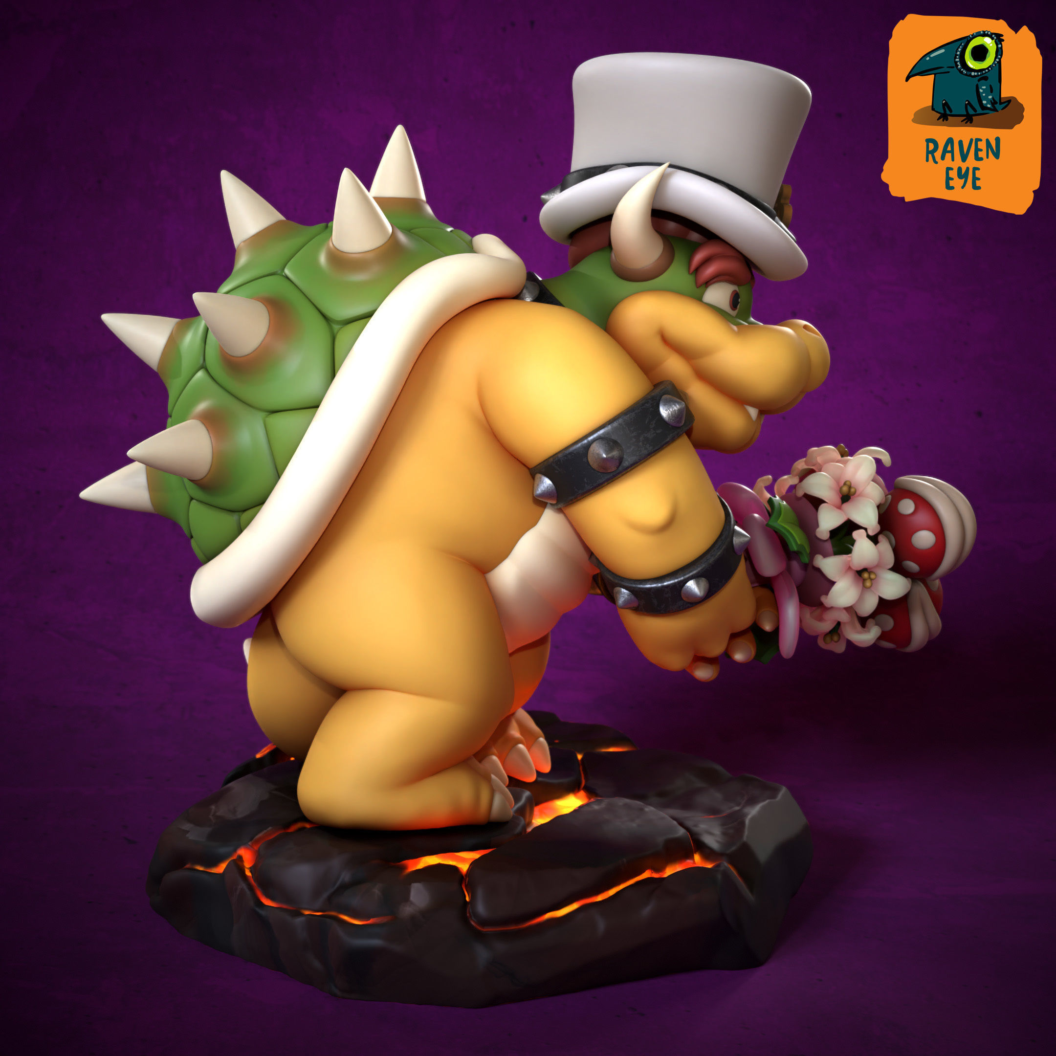 BOWSER FROM SUPER MARIO BROS READY TO PRINT 3D print model_6