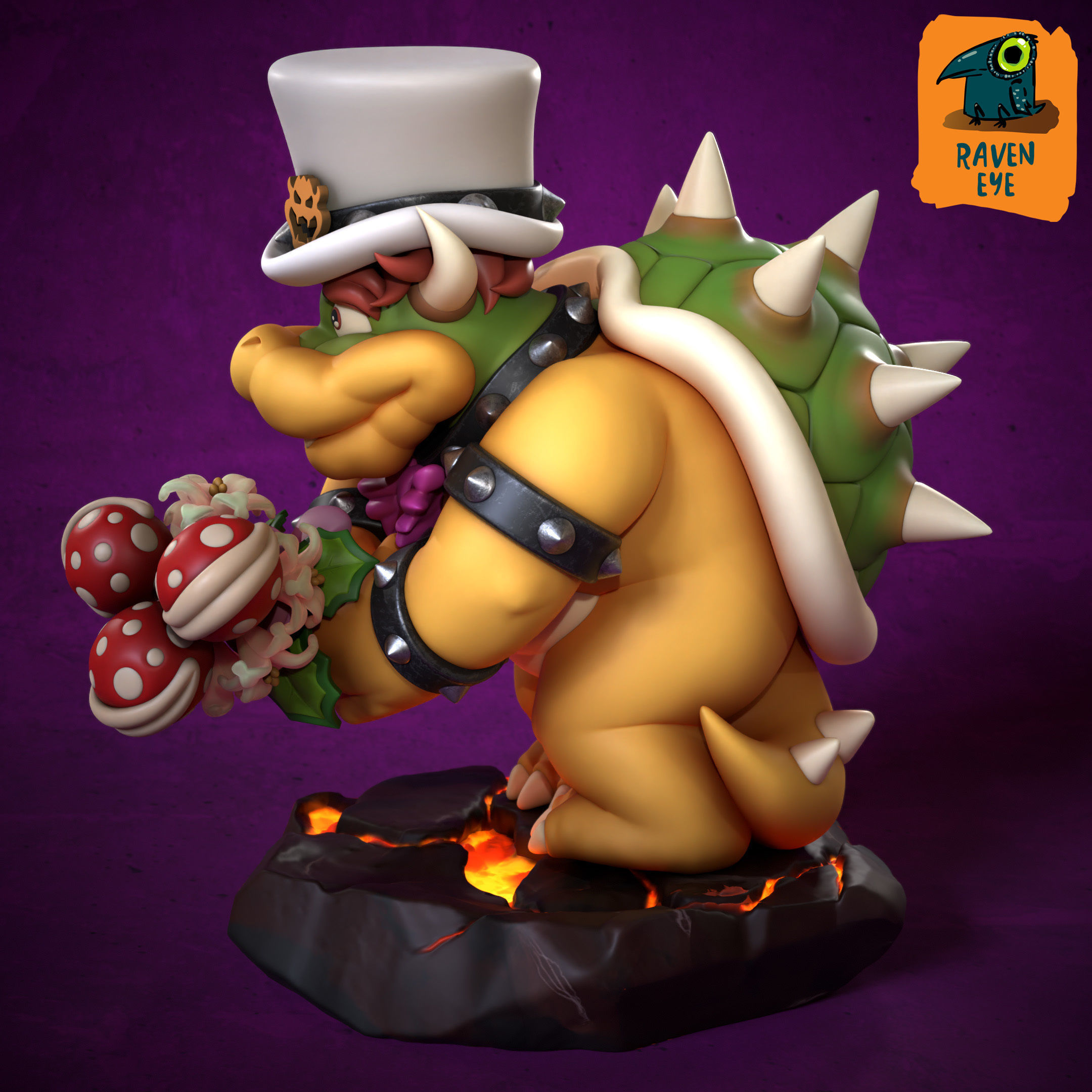 BOWSER FROM SUPER MARIO BROS READY TO PRINT 3D print model_4