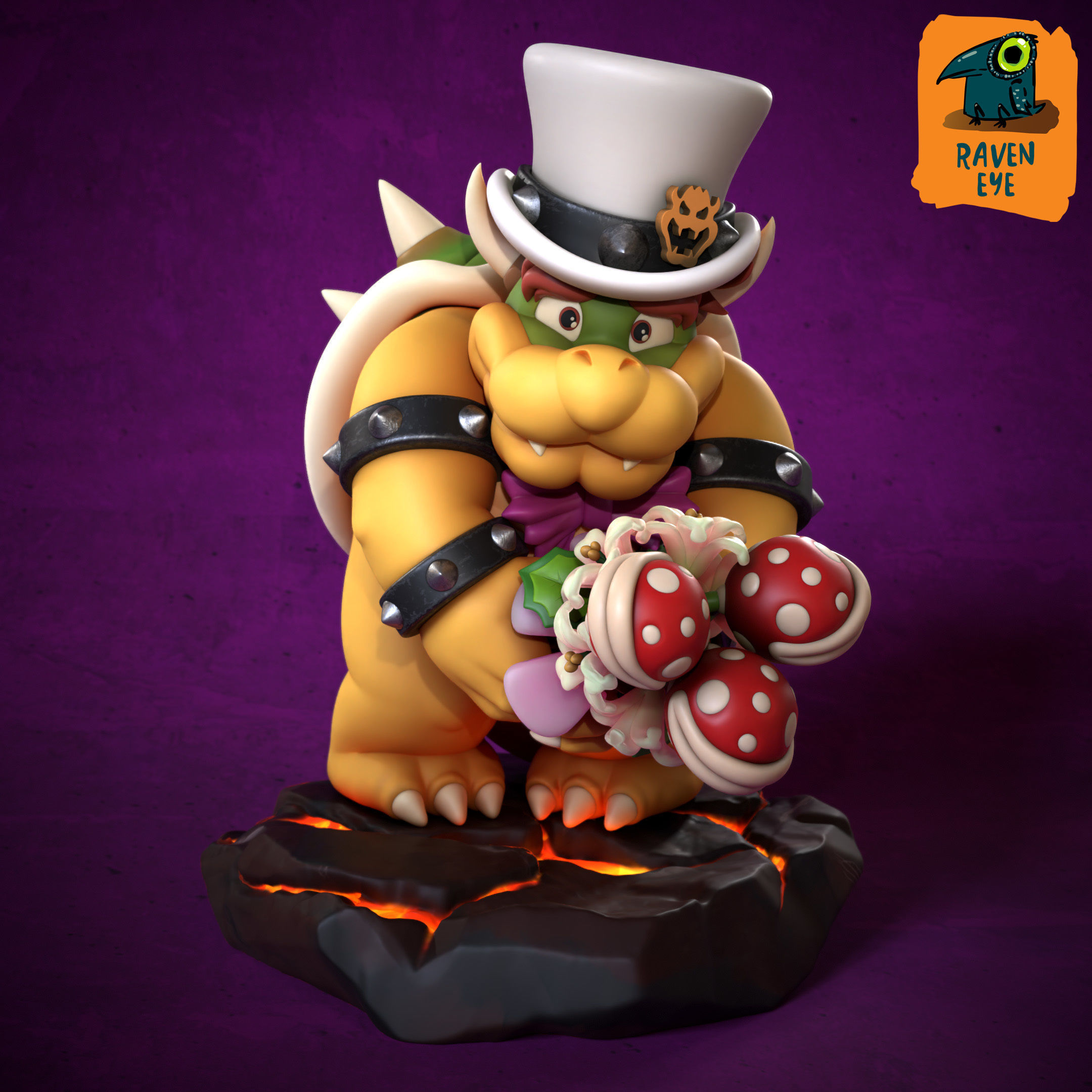 BOWSER FROM SUPER MARIO BROS READY TO PRINT 3D print model_5