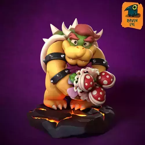 BOWSER FROM SUPER MARIO BROS READY TO PRINT 3D print model