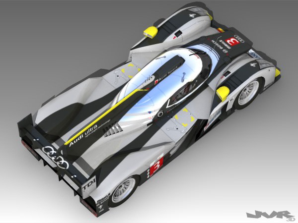 Audi R18 LeMans 2011 3D model_14