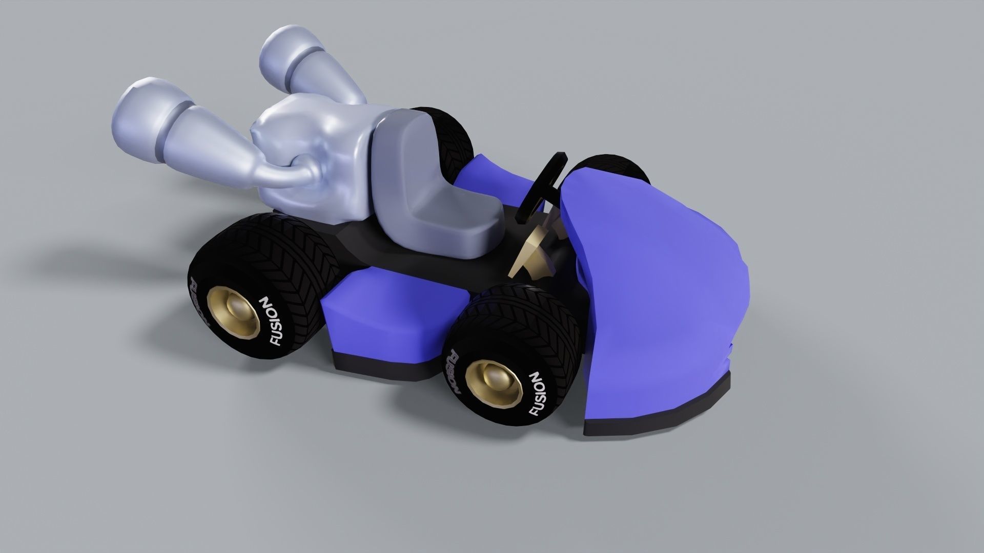 Fusion Kart  Low-poly 3D model_2